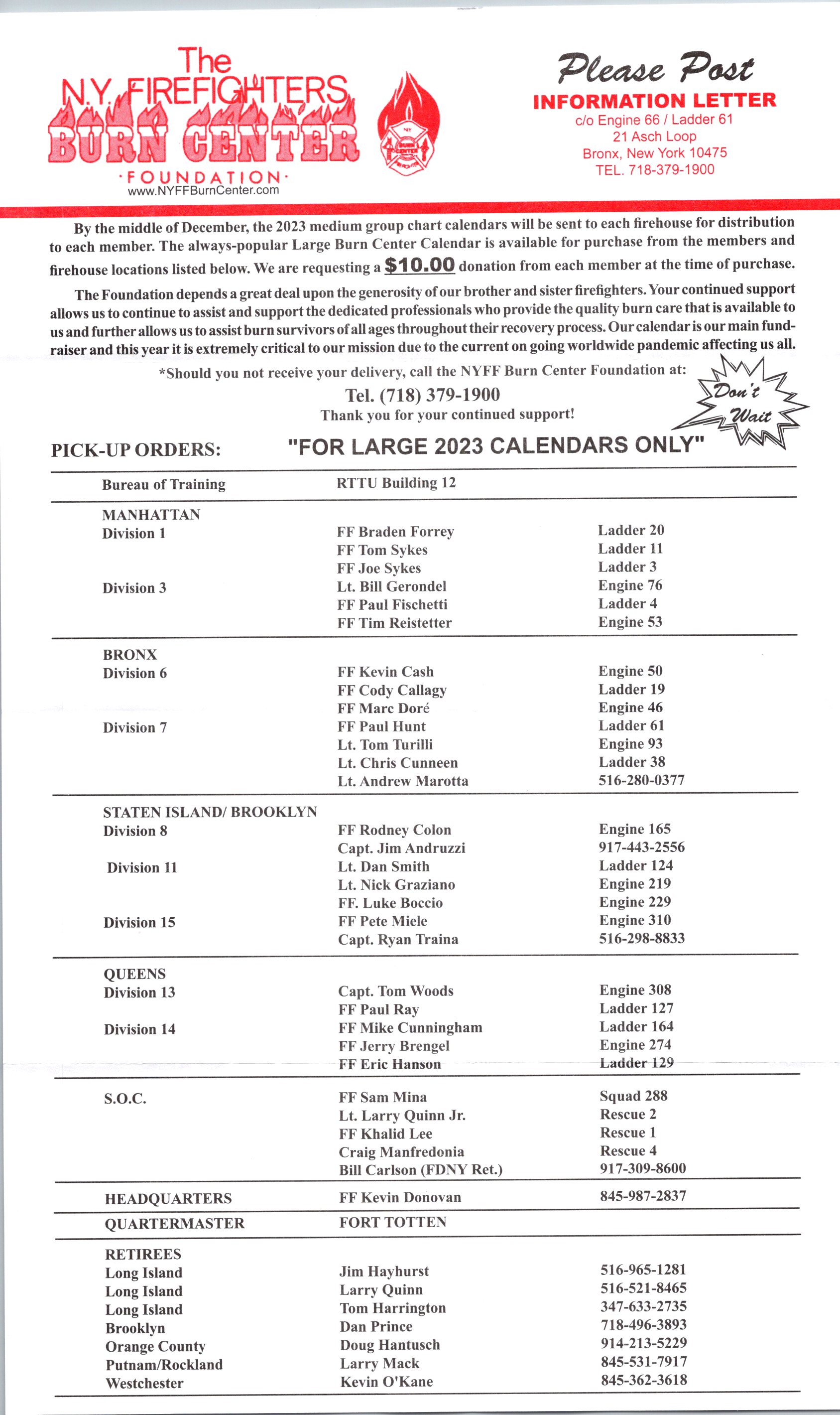 New York Firefighters Burn Center Foundation